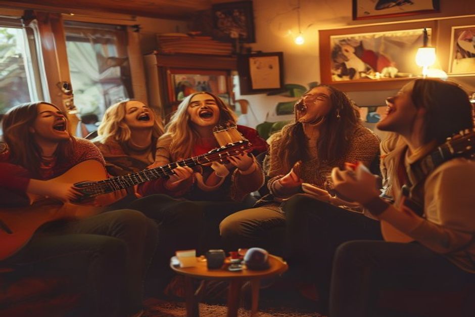 Tự tin đệm hát giao lưu sau khóa học đàn guitar